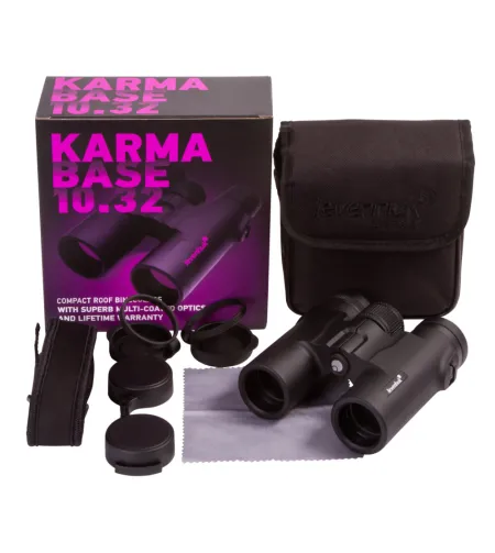 Levenhuk Karma 10x32 BASE Compact Roof Prism Waterproof Universal Binoculars