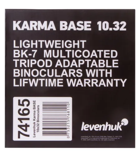Levenhuk Karma 10x32 BASE Compact Roof Prism Waterproof Universal Binoculars