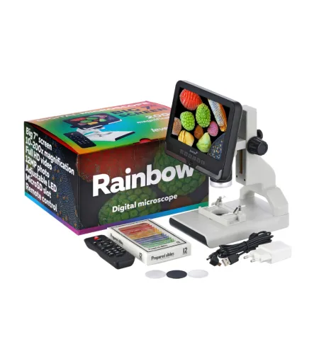 Microscope, Levenhuk Rainbow DM700 LCD Digital, 10x–200x