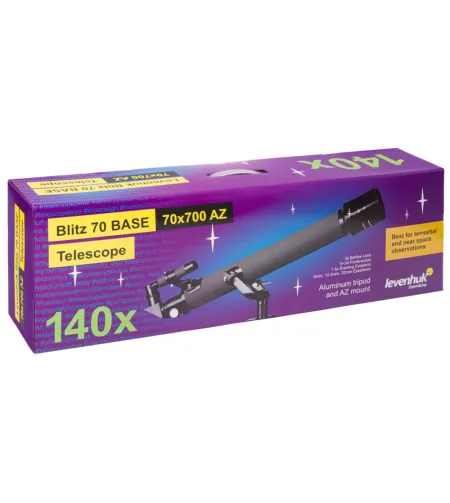 Teleskopas Levenhuk Blitz 70 70/700 140x BASE