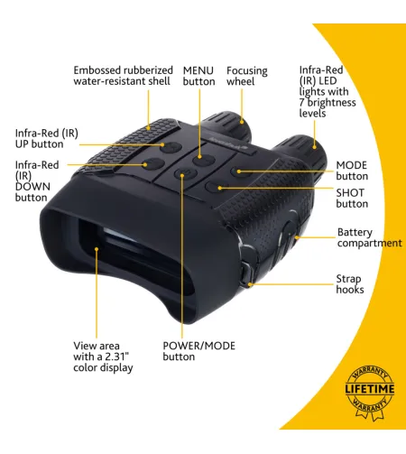 Levenhuk Halo 13x Digital Night Vision Binoculars