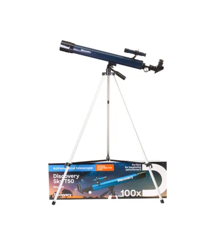 Discovery Sky T50 Telescope with book