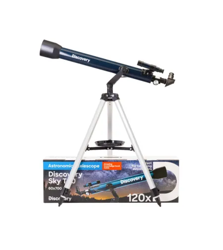 Телескоп, Discovery Sky T60 60/700 120x с книгой