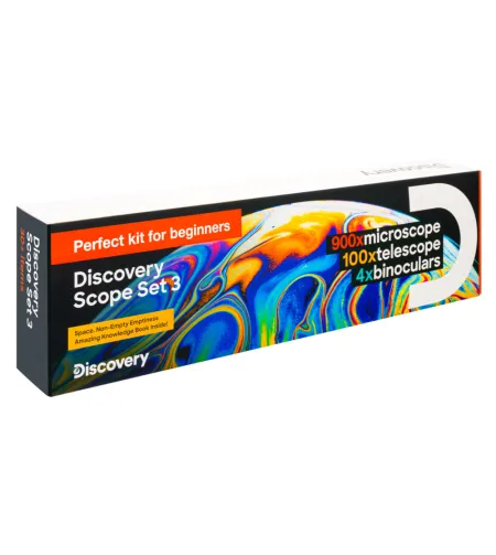Teleskopo, mikroskopo ir žiūronų rinkinys Discovery  Set 3