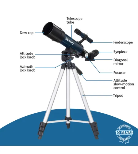 Discovery Sky Trip ST50 Telescope with book