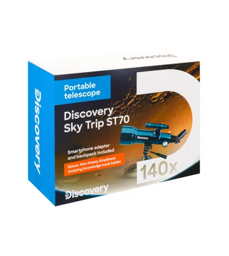 "Discovery Sky Trip ST70 "70/400 140x  teleskopas su knyga