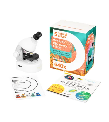 Mikroskopas, Discovery Micro Polar, 40x-640x, su knyga