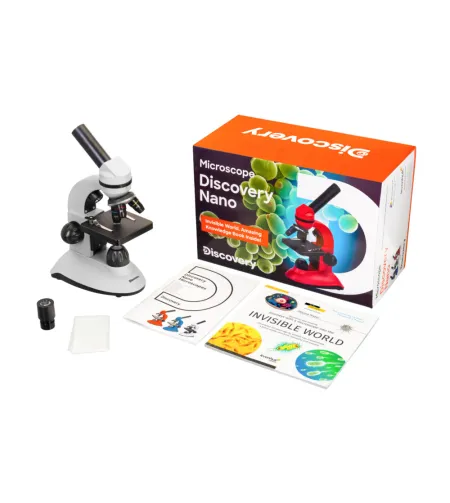 Microscope, Discovery Nano Polar, 40x-400x, with book