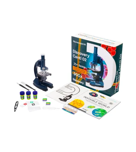 Microscope, Discovery Centi 02, 100x-900x, with book