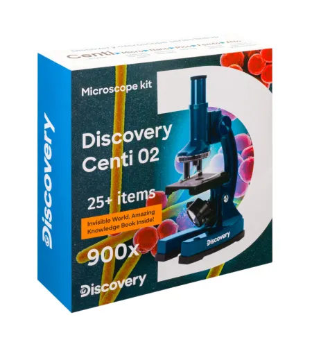 Microscope, Discovery Centi 02, 100x-900x, with book