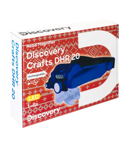 Discovery Crafts DHR 20 Head Rechargeable Magnifier 1/1.5/2/2.5/3.5/8x