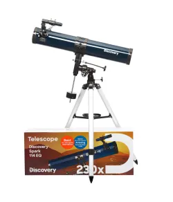 (EN) Discovery Spark 114 EQ Telescope with book