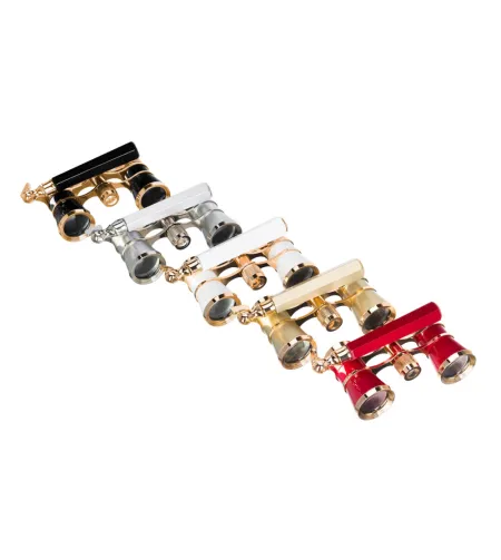 Levenhuk Broadway 325E Lorgnette Opera Glasses white