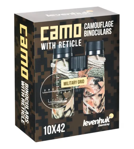 Levenhuk Camo Dots 10x42 binokkel koos võrega