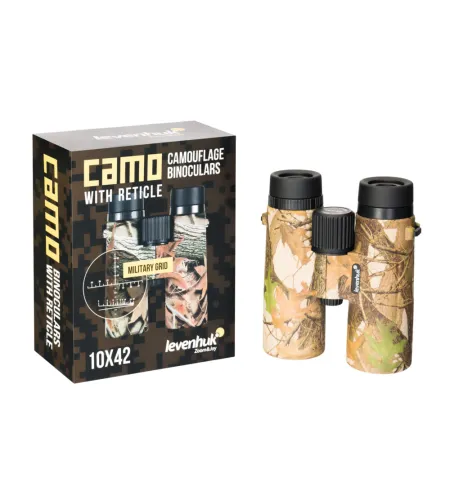 Levenhuk Camo Pine 10x42 Binoculars with Reticle