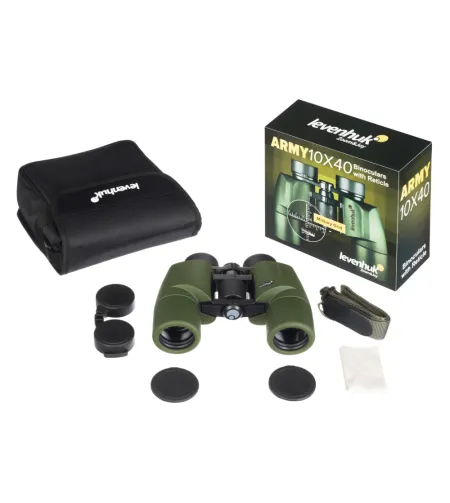 Levenhuk Army 10x40 Binoculars with Reticle