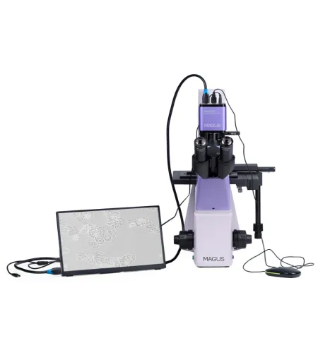 Bioloogiline ümberpööratud digitaalmikroskoop MAGUS Bio VD300 LCD-ekraaniga