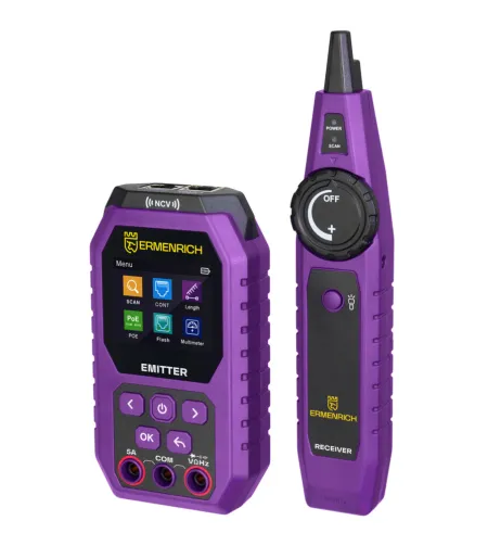 Ermenrich Ping SM75 kabelių testeris su multimetru