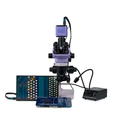 MAGUS Stereo D8TR LCD skaitmeninis stereomikroskopas, skirtas elektronikai taisyti