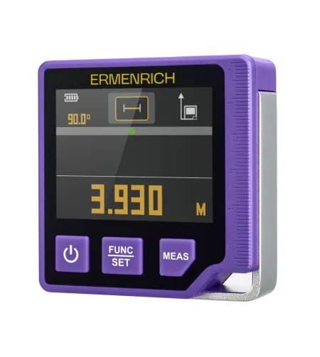 Ermenrich Verk LQ60 digitālais 3-vienā līmeņrādis ar lāzera tālmēru