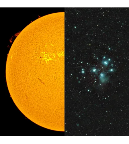 LUNT LS60MT/B1200R&P Multipurpose ED Telescope for Sun + Night-Sky