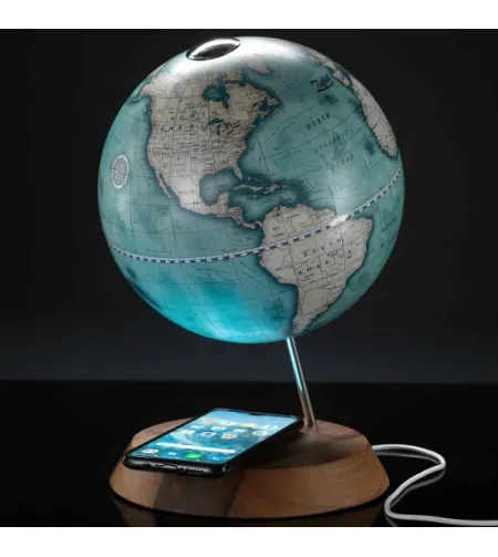 Desk globe Zoffoli with integrated wireless charging Bridge