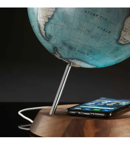 Desk globe Zoffoli with integrated wireless charging Bridge