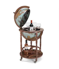 Elegantne baarigloobus Zoffoli ratastega Minerva Blue Ocean