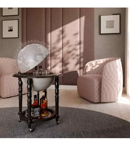 Elegantiško dizaino baro gaublys Zoffoli ant ratukų Noir