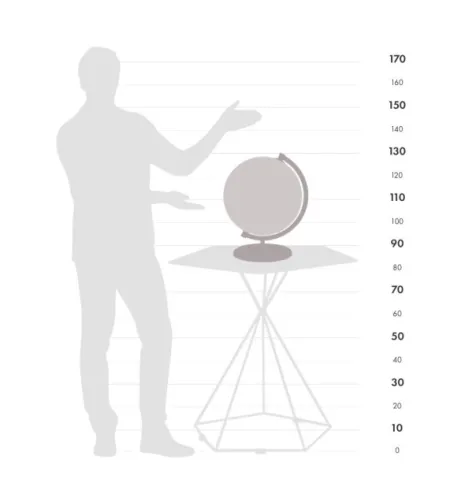 Educational desk globe James Cook