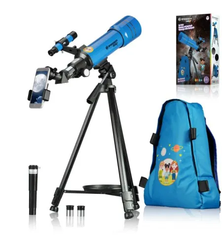 BRESSER JUNIOR Refracting Telescope 70/400 with Backpack blue