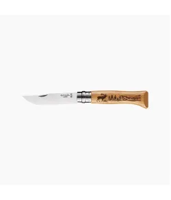 Opinel N&deg;08 Stainless Steel Oak Animal Deer