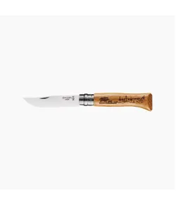 Opinel N&deg;08 Stainless Steel Oak Animal Boar