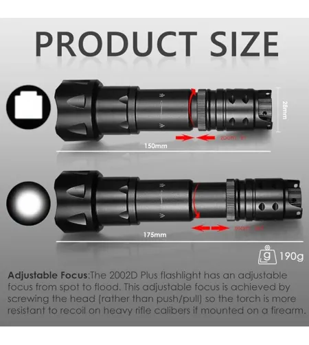 UniqueFire  Vcsel 940nm žibintuvėlis