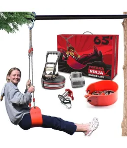 Fofana Ninja Slider Zipline skriemeļu komplekts 20m
