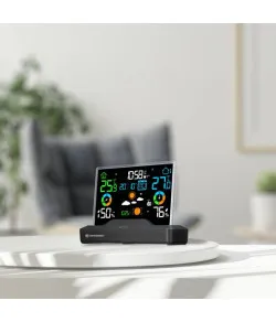 Raadio teel juhitav värviline ilmajaam BRESSER raamita ekraaniga