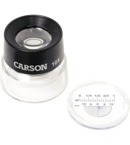 Carson Lumi 10x luup, eemaldatava mõõteskaalaga