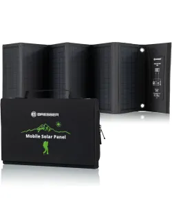 BRESSER Mobile Solar Charger 40 Watt with USB and DC output