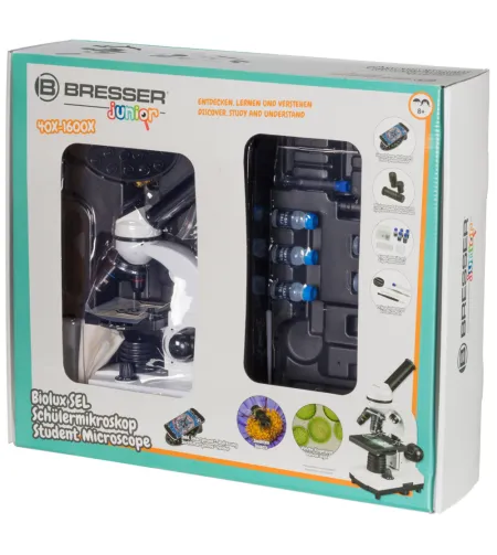 Студенческий микроскоп BRESSER JUNIOR Biolux SEL в твердом футляре