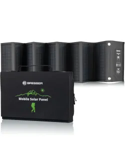 BRESSER Mobile Solar Charger 60 Watt with USB and DC output