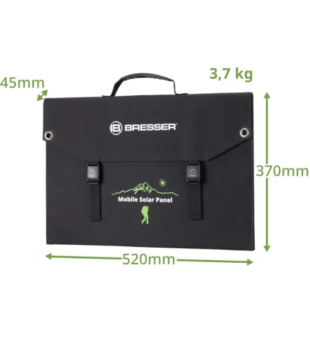 BRESSER Mobile Solar Charger 90 Watt with USB and DC output