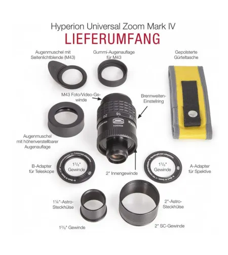 Baader Hyperion Universal Mark IV 2", 8-24mm tālummaiņas okulārs