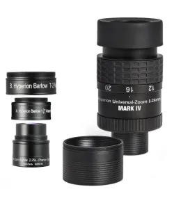 Baader Hyperion Universal Mark IV tālummaiņas okulārs + tālummaiņas Barlow objektīvu kompl