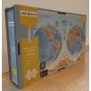 Physical Map of the World's Hemispheres Interactive Wooden Puzzle