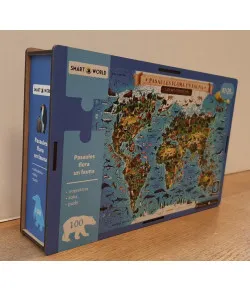 Flora and Fauna of the World. Interactive Wooden Puzzle