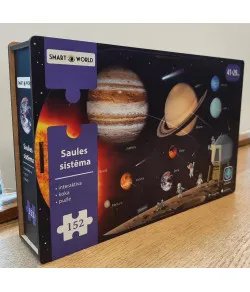Solar System. Interactive Wooden Puzzle Latvian