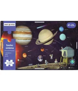 Solar System. Interactive Wooden Puzzle Latvian
