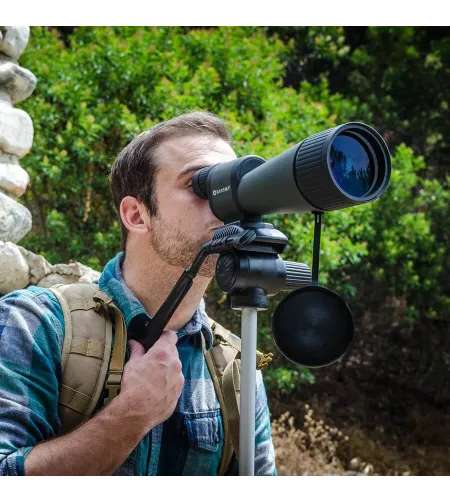 Barska 12-60x78 WP, Benchmark, Straight, w/ Handheld Tripod, Table Top Tripod, Soft Carryi