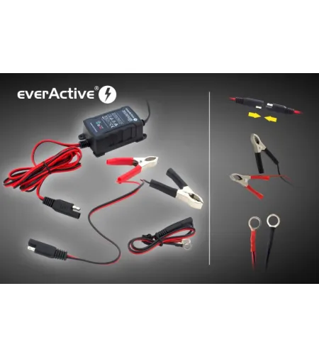 everActive CBC-1 6V/12V 1000mA pilnībā automātisks lādētājs akumulatoriem līdz 1.1Ah+ (lai