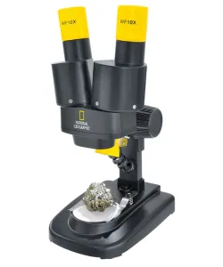 Stereo Microscope National Geographic 20x with mineral samples